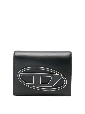 Diesel Wallet In Black Leather With Logo
