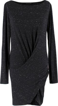 DKNY Black Speckled Twist Dress Size XS