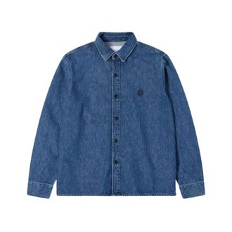 Edwin Denim Jassen - Heren - Spijkeroverhemden - Blauw - M - Denim - Overhemden