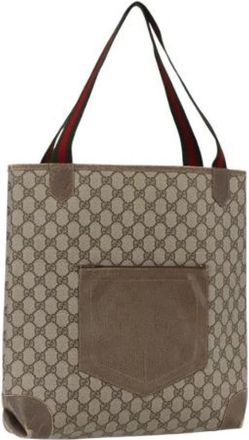 Gucci Pre-owned Plastic Tote Bag - Dames - Vintage Shopper - Beige - ONE Size - Vintage