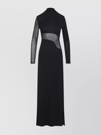 Alaia cutout long-sleeve maxi dress