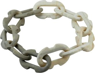 Parts Of Four chain-link necklace - unisex - Brass/Silver Plated/Bone - One Size - Neutrals