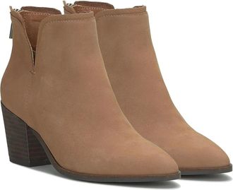 Lucky Brand Beylon Boots Womens Brown Leather Cutout Chelsea LION45