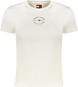 Tommy Hilfiger Bianco Katoenen Dames T-Shirt