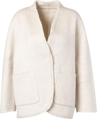 Jcsophie Palace Jacket - Dames - Zomerjassen - Beige - S - Wol - Jassen