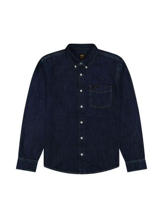 Lee Jeanshemd LEE Lee Jeanshemd Lee Button Down, Damen, Gr. XXL, N-Gr, blau, Obermaterial: 80% Baumwolle CO. 20% Baumwolle CO recyc.., Hemden Jeanshemd