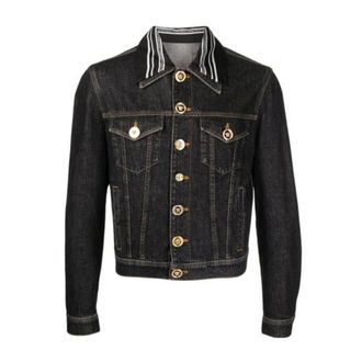 Versace Jassen, Heren, Zwart, M, Katoen, Jassen