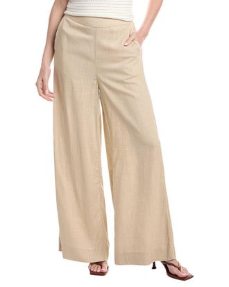 Vince Camuto Wide Leg Linen-Blend Pant