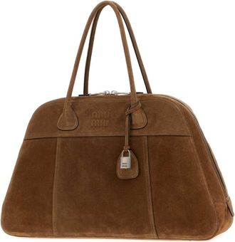 Miu Miu Womens Vivant Shoulder Bag Brown Calf