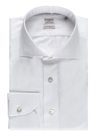 Borriello White Classic Collar Cotton Shirt