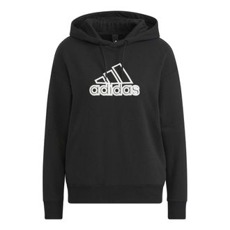adidas (WMNS) adidas Ust Hoodie Asia Sizing Black White HM5278