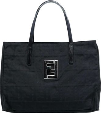 Fendi Pre-owned Tote Bags, female, Black, Size: ONE SIZE Pre-owned Shopping Bag