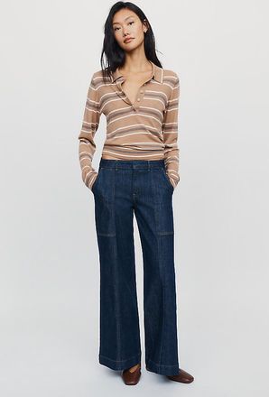 Maeve Shrunk Trunk Low-Rise Relaxed Flare Jeans