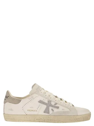 Premiata Stevend 8127 sneakers van leer en strass