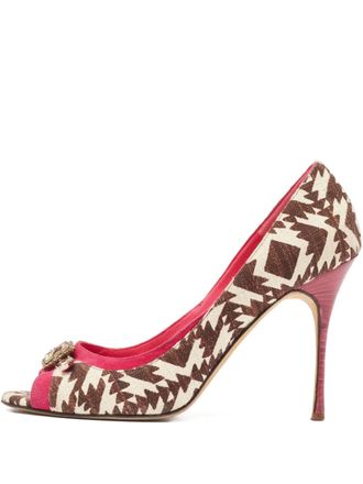 Manolo Blahnik 2023 110 mm Tri Color pumps - Bruin