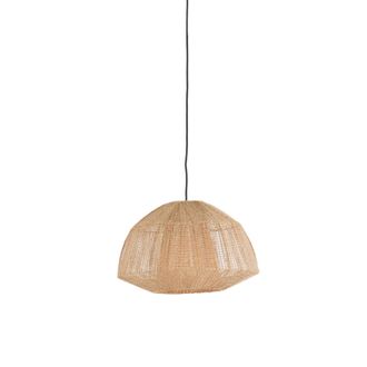 Light & Living L&aacute;mpara Colgante - Macul - Natural - Textil - - Light&living