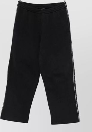 Balenciaga cotton side stripe straight-leg track pants