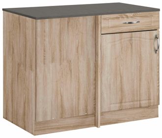 Wiho Küchen Eckunterschrank »Linz« 100 cm breit, Planungsmass 110 cm, in Landhaus-Optik