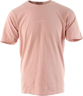 C.P. Company 24/1 Jersey Resist Dyed T-Shirt - Heren - T-shirts - Roze - S - Katoen - Tops