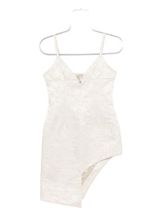 Coperni Mini Dress with Floral Jacquard Pattern