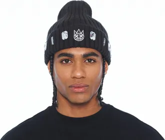 Cult of Individuality Knit Hat Gem In Black