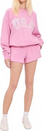 LoveShackFancy Ellowynn Short In Sunbeam Pink