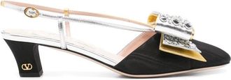 Valentino Garavani Pumps, female, Black, Size: 9 US Bowow Slingback Pump
