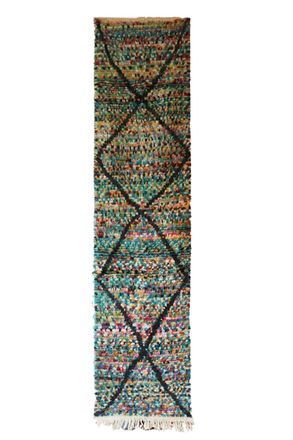 AFK Living Alfombra bereber marroqu&iacute; de pura lana 75 x 304 cm