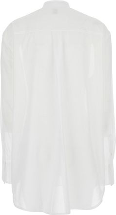 Toteme Womens Shirt With Stand-Up Collar White Cotton Organic Blouses