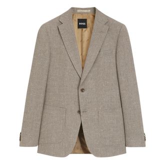 HUGO BOSS Jassen, Heren, Beige, M, Blazer