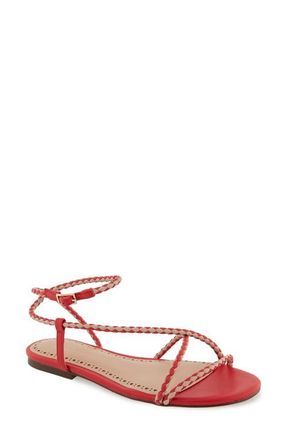 Rebecca Minkoff Ayla Ankle Strap Sandal in Red/Nude at Nordstrom, Size 8.5