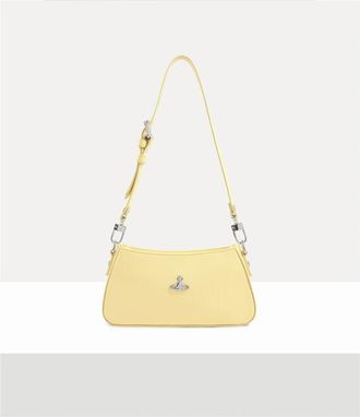 Vivienne Westwood Tasha Shoulder Phone Bag Pu Smooth Paste-yellow