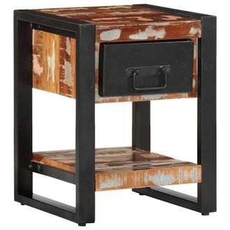 Berkfield Home Beautiful Bedside Cabinets 2 pcs Multicolour Solid Rough Wood Mango