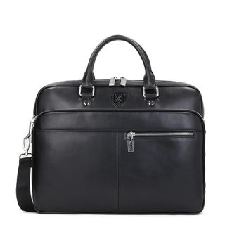 Kazar Tassen, Heren, Zwart, ONE Size, Leer, Zwarte tas voor mannen