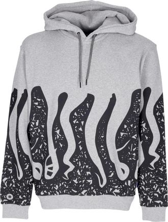 Octopus Stempel Hoodie Lichtgrijs - Heren - Hoodies - Grijs - XL - Katoen - Hoodies & sweatvesten