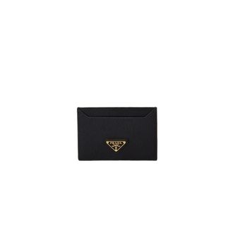 Prada Vitello Move Card Holder - female - Prada - Wallets & Cardholders - Black - ONE SIZE - Accessories