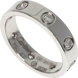 Cartier White Gold White Gold (18K) Band Ring (Pre-Owned)