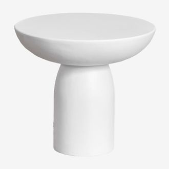 Sklum Sklum - Mesa Auxiliar Redonda En Cemento (&oslash;50 Cm) Zenadia
