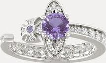Vivienne Westwood Maitena Ring Platinum-lavender-white-cz Platinum-lavender-white-cz Unisex