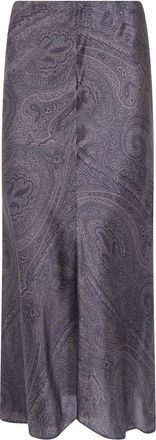 Etro Lange Rok - Dames - Midirokken - Zwart - M - Rokken