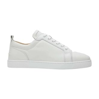 Christian Louboutin Sneakers, male, White, Size: 7 1/2 US Louis Junior Sneaker
