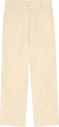 Dries Van Noten Pincks Cotton Trousers - Ecru - 34 (UK6 / XS)