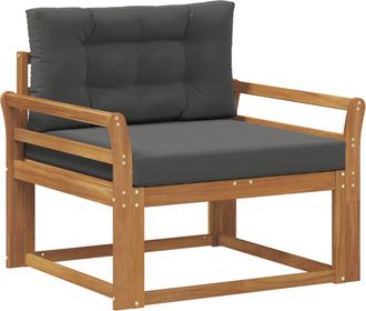 vidaXL Sof&aacute; Intermedio De Exterior Madera De Acacia S&oacute;lida Vidaxl