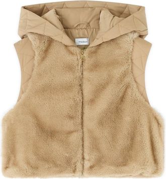 Motivi Chaleco con capucha e inserciones acolchadas - Jackets - Mujer - Beige - 2XS