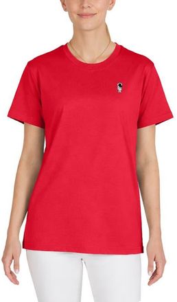 Dalix Womens Astronaut Jersey Relaxed Tee in Red at Nordstrom, Size Small