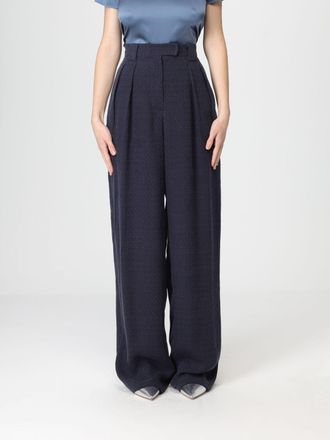 Emporio Armani Pantalone ampio a micro fantasia Emporio Armani