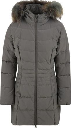 Bomboogie Stijlvolle damesjas in Grey Fog - Dames - Winterjassen - Grijs - M - Leer - Jassen