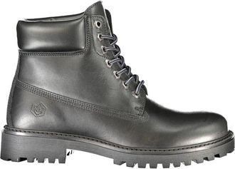 Lumberjack Black Leather Mens Mens Boot