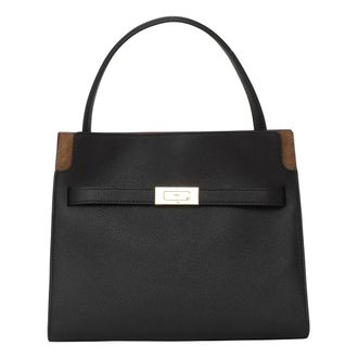 Tory Burch Lee Radziwill Small Bag - Dames - Tassen - Zwart - Maat: ONE Size Leer