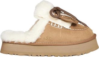UGG Disquette Heritage Slipper - Dames - Pantoffels - Bruin - 39 EU - Leer - Schoenen